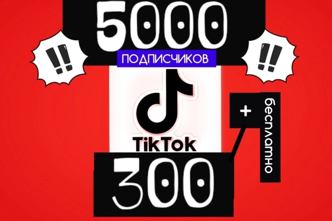 Безопасно 5300 подписчиков TikTok. 
